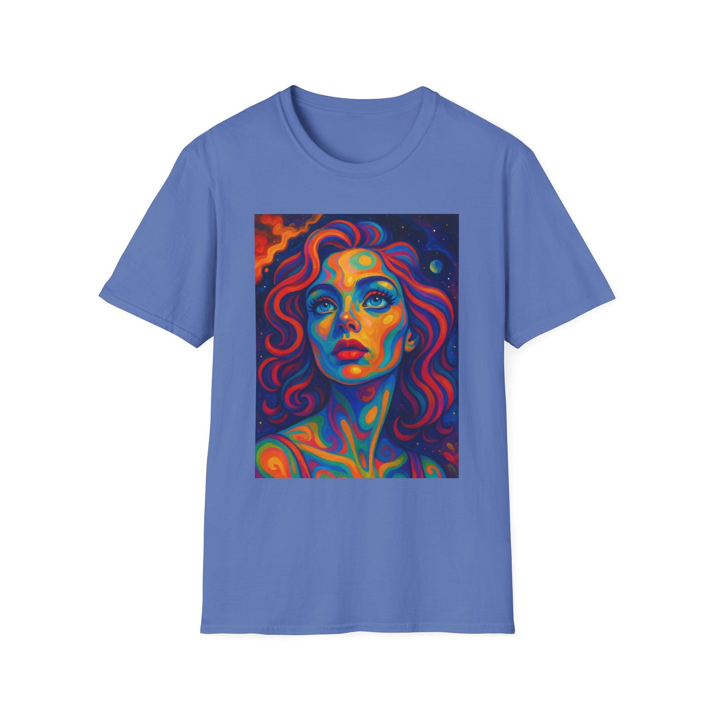 Psychedelic Woman Face Shirt | Trippy Pop Art T-Shirt | Colorful Surreal Portrait Tee | Gift for Art Lovers