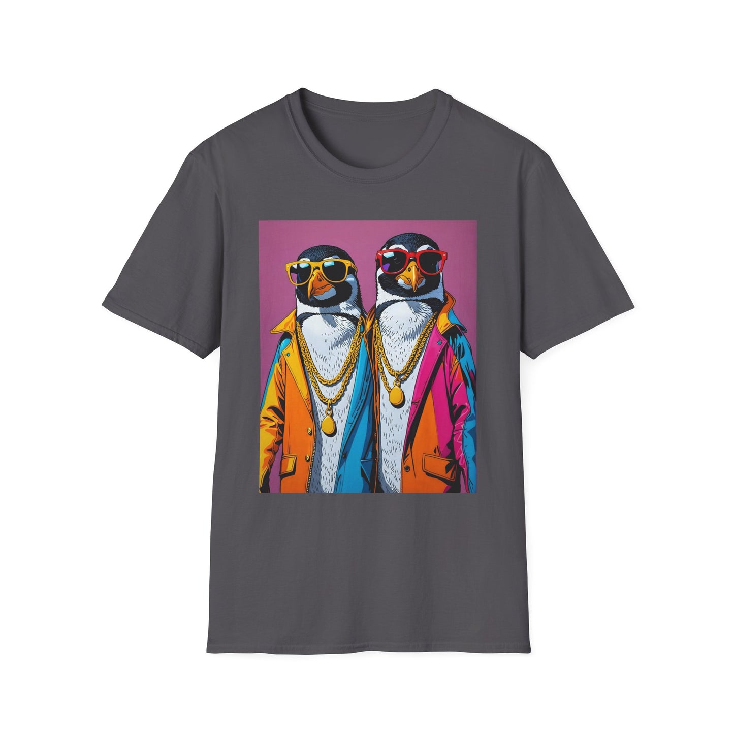 Cool Penguin Shirt – Funny Hip Hop Penguin Graphic Tee – Gift for Animal Lovers, Streetwear Fans, and People Who Stay Icy Year-Round