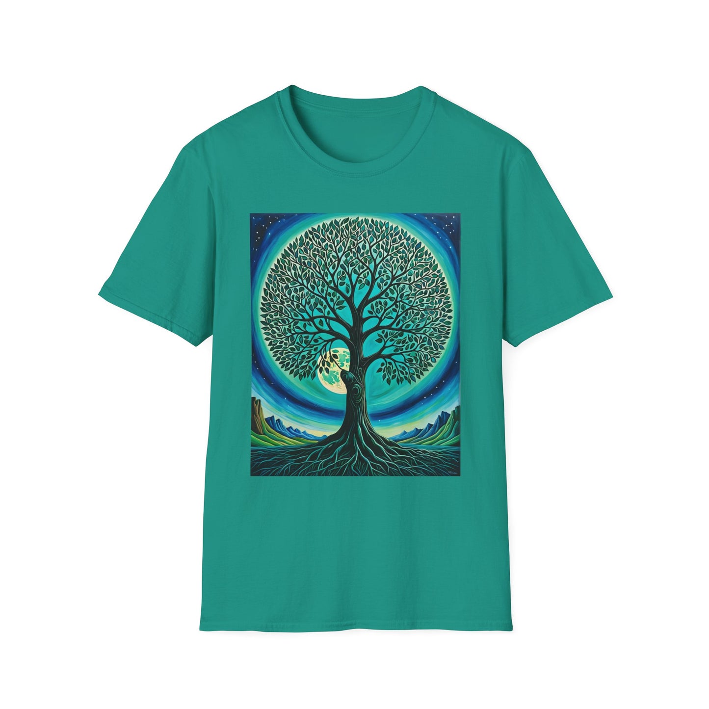 Tree of Life T-Shirt – Cosmic Nature Graphic Tee – Gift for Spiritual Friends, Psychedelic Art Lovers, and Mindful Hippie Souls