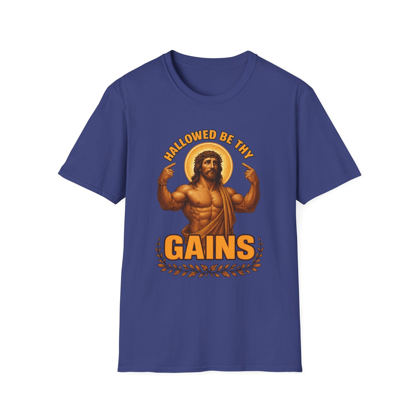 Jesus Gains Unisex T-Shirt, Funny Fitness Tee, Motivational Gym Shirt, Workout Apparel, Religious Gift, Christian Humor Clothing