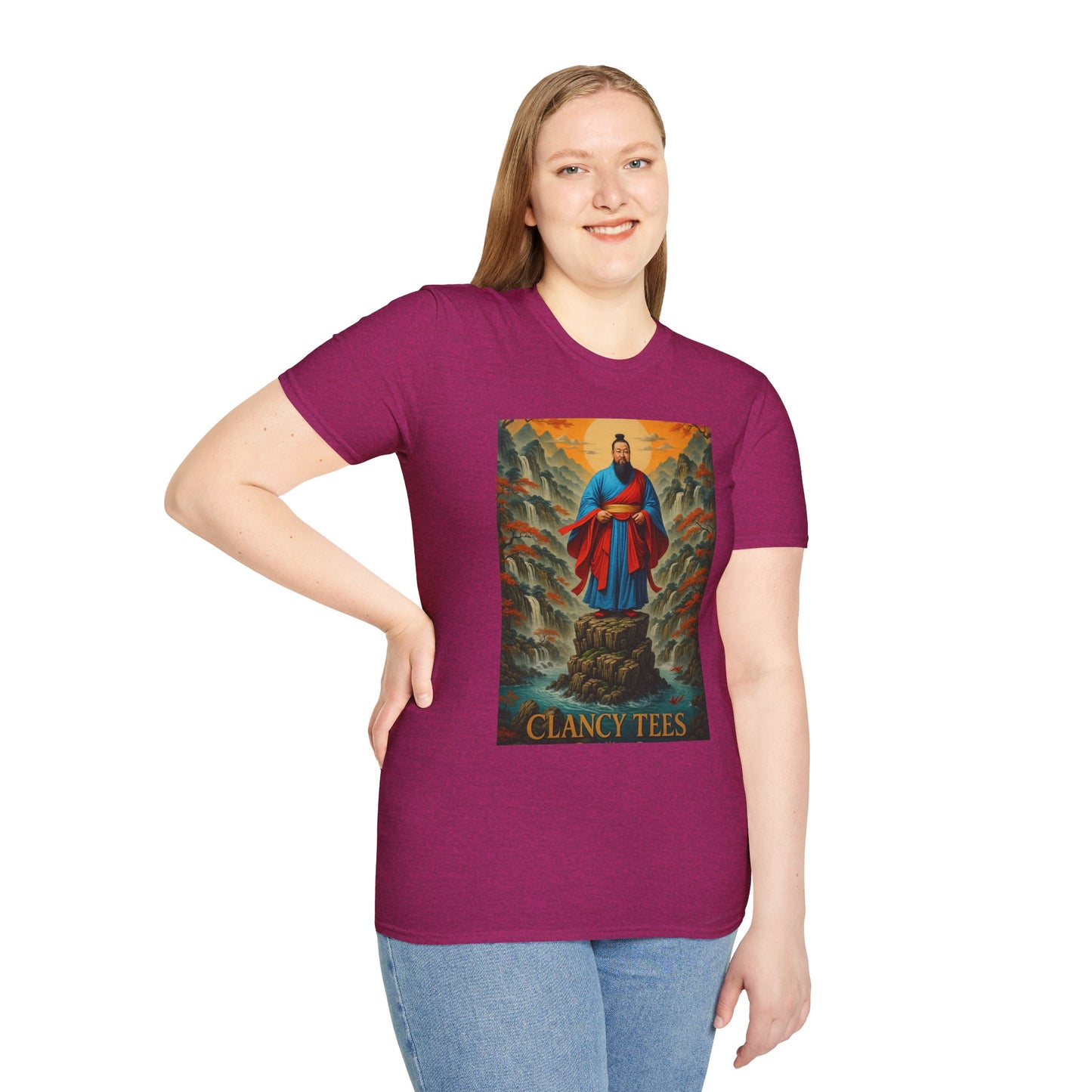 Ancient Warrior Monk T-Shirt Samurai Zen Mountain Tee Japanese Warrior Art Shirt Gift for Martial Arts Fans Gift for History Lovers Spiritual Art