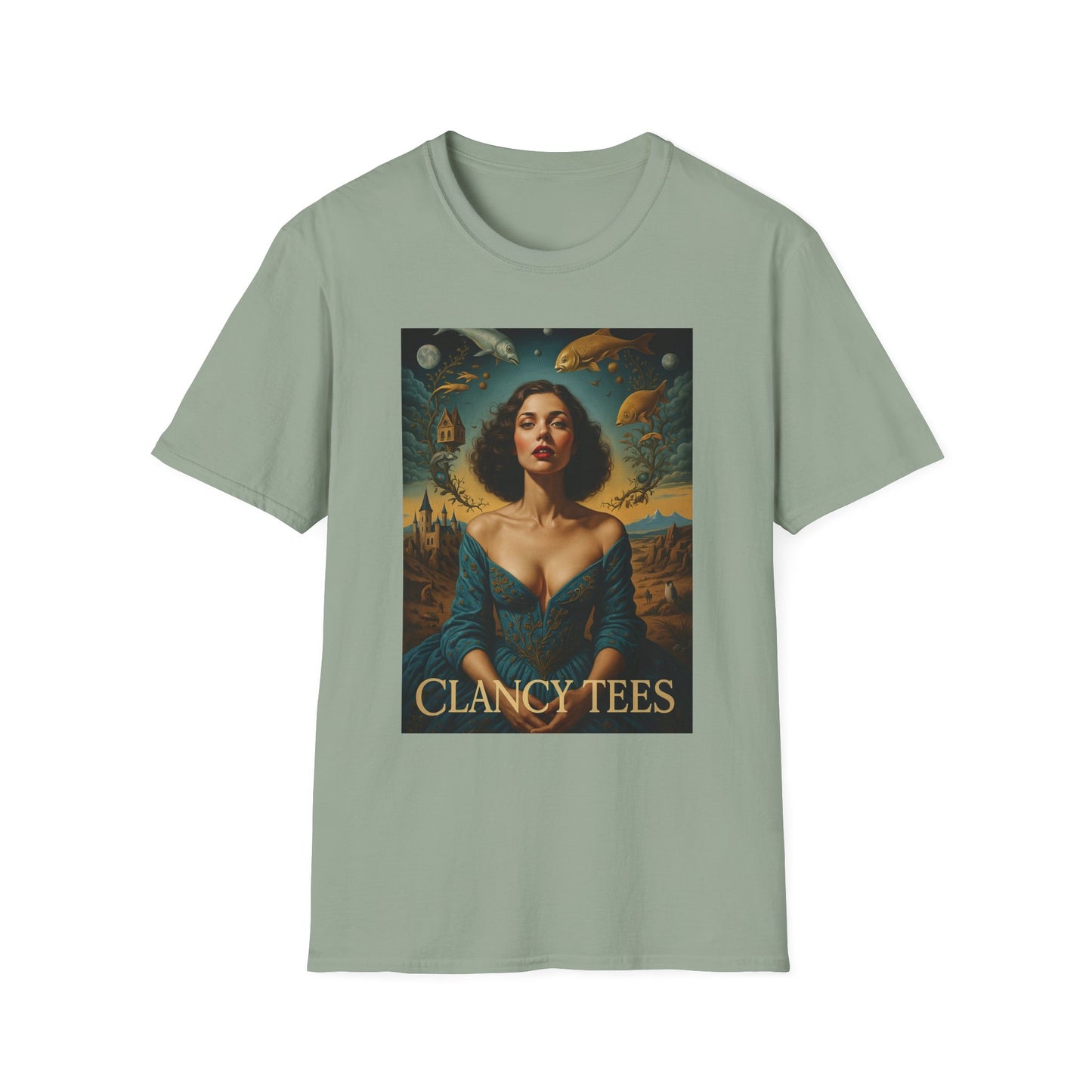 Surreal Renaissance Fantasy T-Shirt – Vintage Style Art Tee, Trippy Baroque Shirt, Gift for Art Lovers, Dreamy Historical Aesthetic Graphic