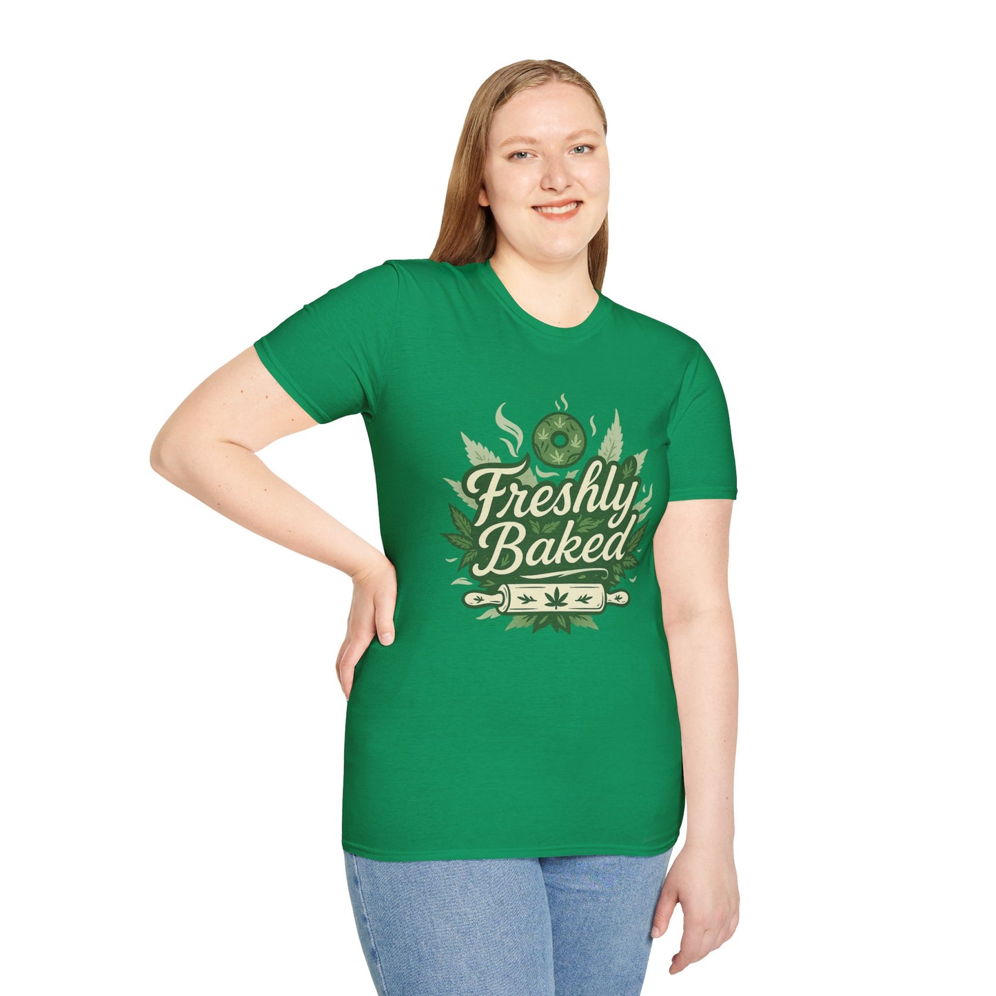 Freshly Baked T-Shirt, Unisex Graphic Tee for Cooks, Foodies, Parties, 420 Celebrations, Unique Gift Idea