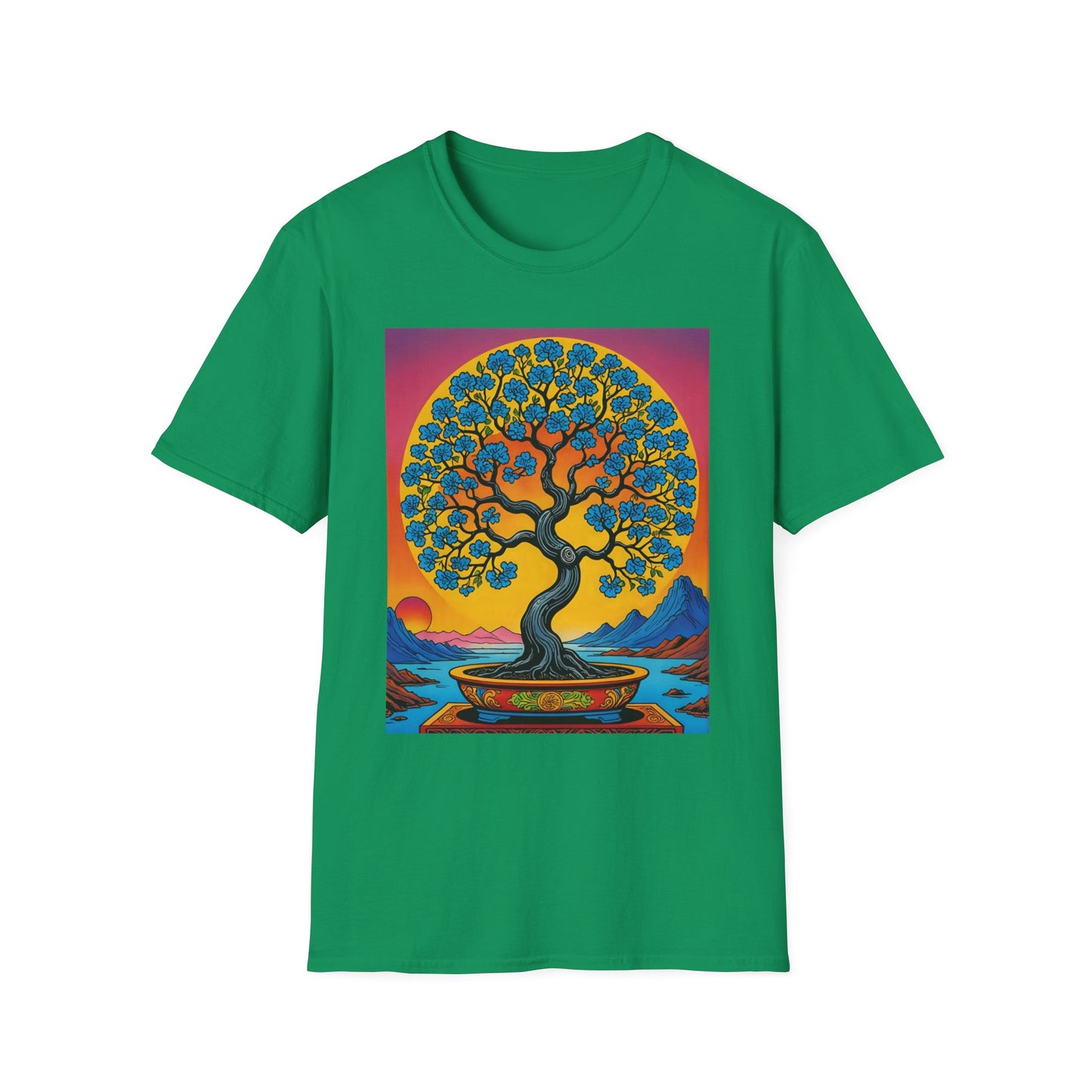 Spiritual Tree Graphic T-Shirt | Unisex Softstyle Tee | Nature Lover Gift | Bohemian Apparel | Yoga Shirt | Eco-Friendly Clothing | Art Tee