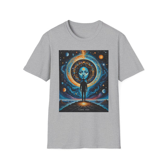 Cosmic Portal T-Shirt – Surreal Galaxy Art Tee – Gift for Spiritual Thinkers, Psychedelic Art Lovers, and Astral Projection Enthusiasts