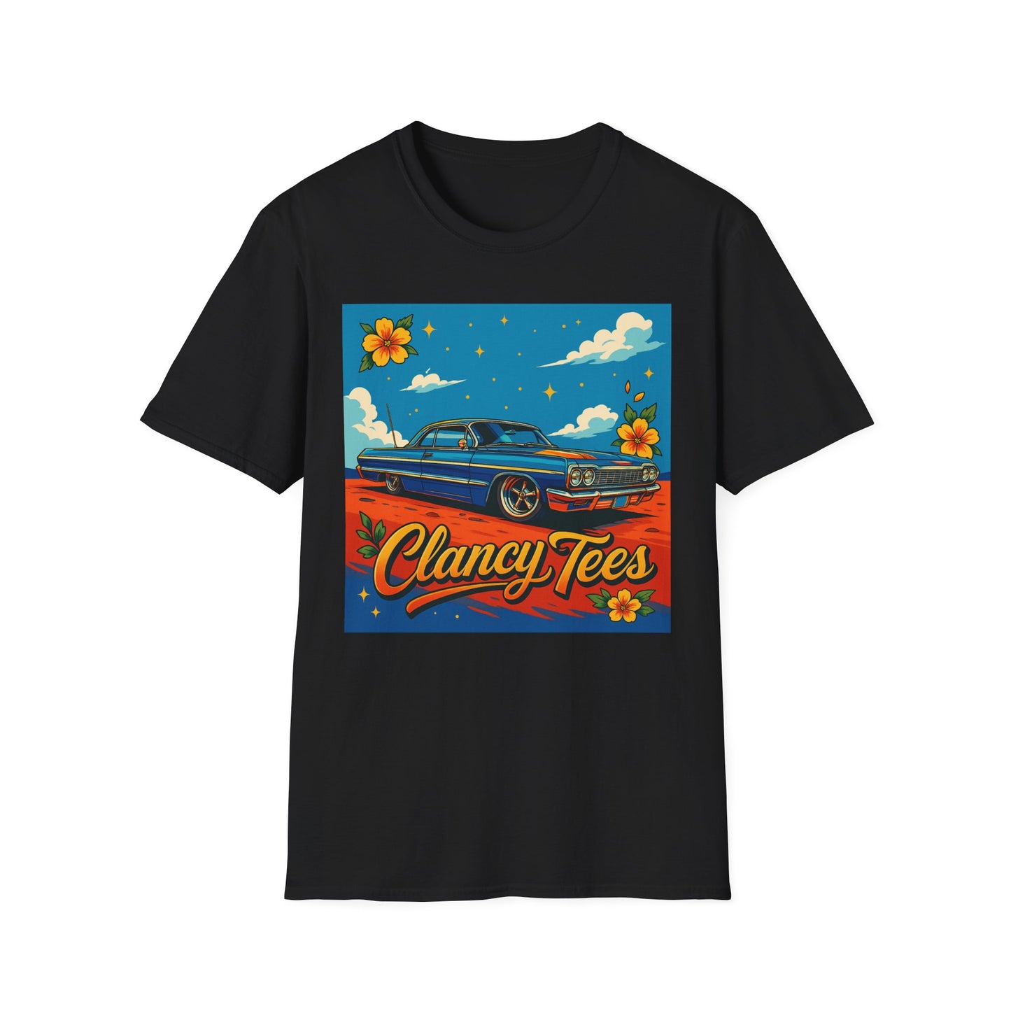 Lowrider Car Retro Shirt – Chicano Style Graphic Tee – Gift for Classic Car Lovers, Vintage Culture Fans, and Custom Car Aesthetic Addicts