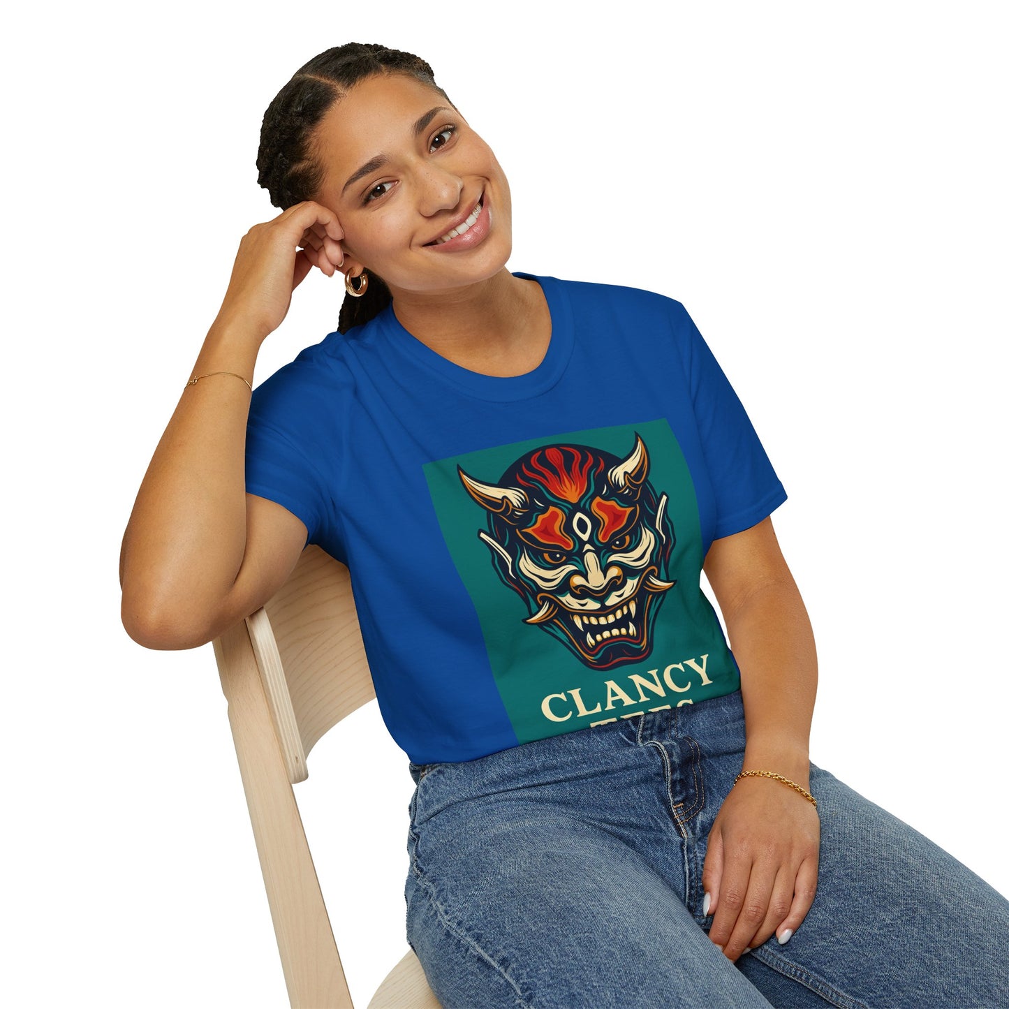 Graphic T-Shirt with Unique Demon Design, Unisex Tee, Casual Wear, Gift for Fans, Halloween Apparel, Streetwear