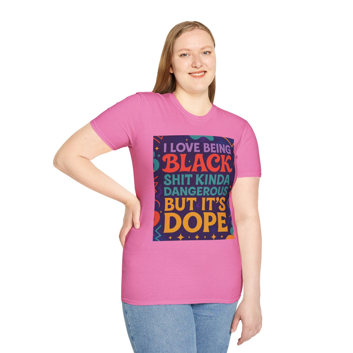 I Love Being Black Shirt – Bold Afrocentric Graphic Tee – Funny Black Pride Design – Gift for Pro-Black Friends and Culture Lovers