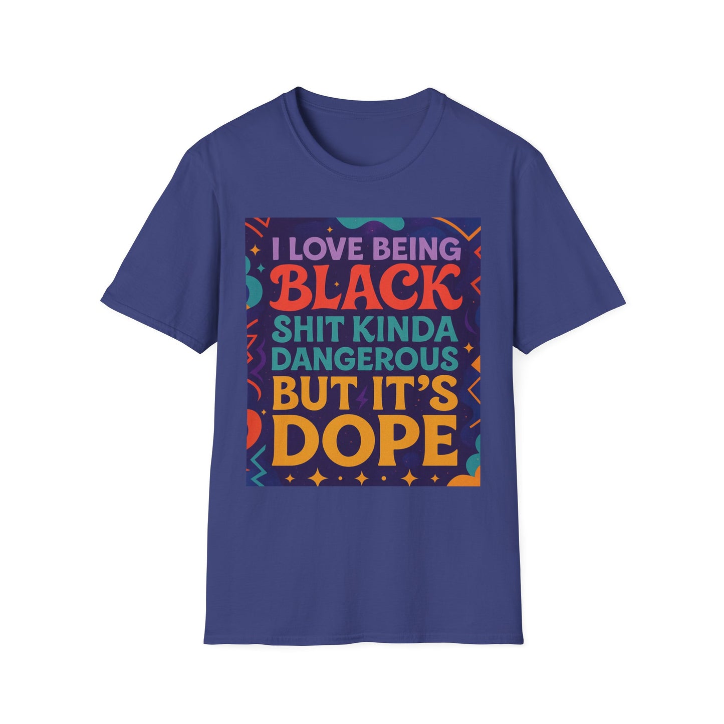 I Love Being Black Shirt – Bold Afrocentric Graphic Tee – Funny Black Pride Design – Gift for Pro-Black Friends and Culture Lovers