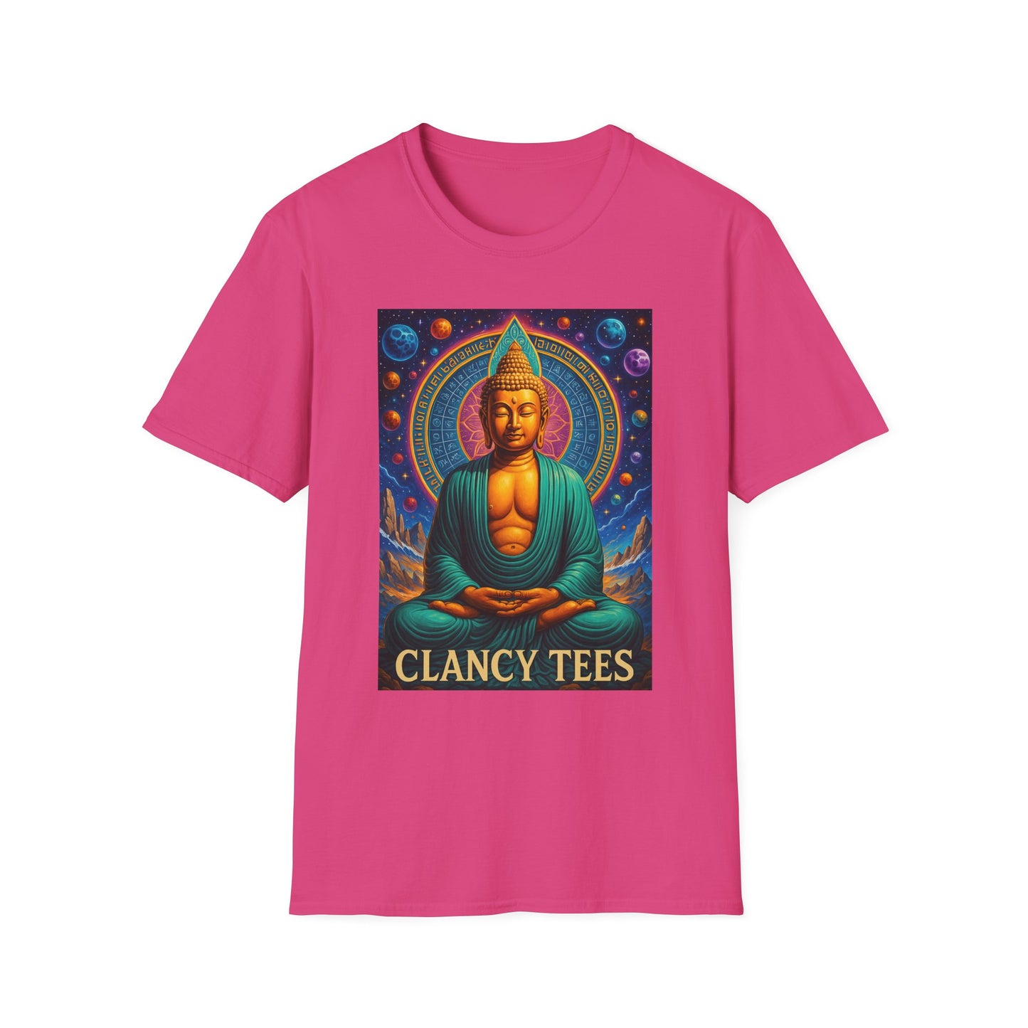 Trippy Buddha Meditation T-Shirt – Psychedelic Spiritual Shirt for Zen Seekers, Yoga Lovers, Gift for Mindful Friends, Cosmic Energy Tee