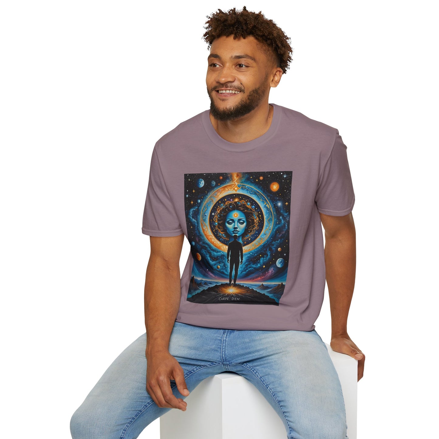 Cosmic Portal T-Shirt – Surreal Galaxy Art Tee – Gift for Spiritual Thinkers, Psychedelic Art Lovers, and Astral Projection Enthusiasts