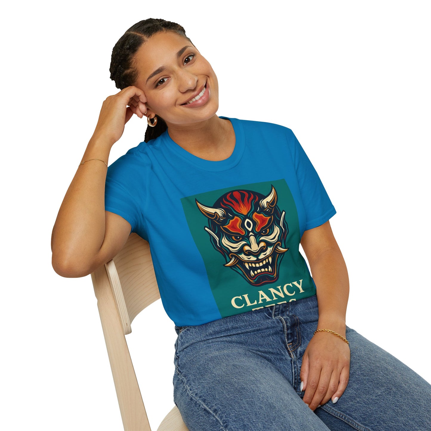 Graphic T-Shirt with Unique Demon Design, Unisex Tee, Casual Wear, Gift for Fans, Halloween Apparel, Streetwear