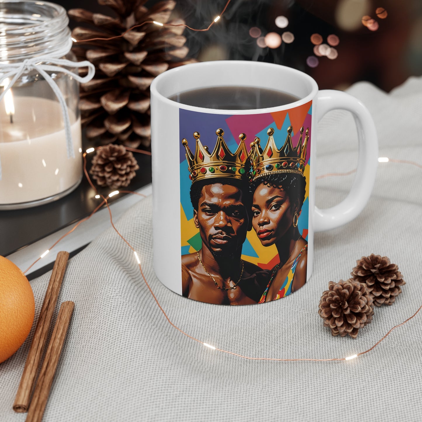 Colorful Crowned Kings & Queens Mug