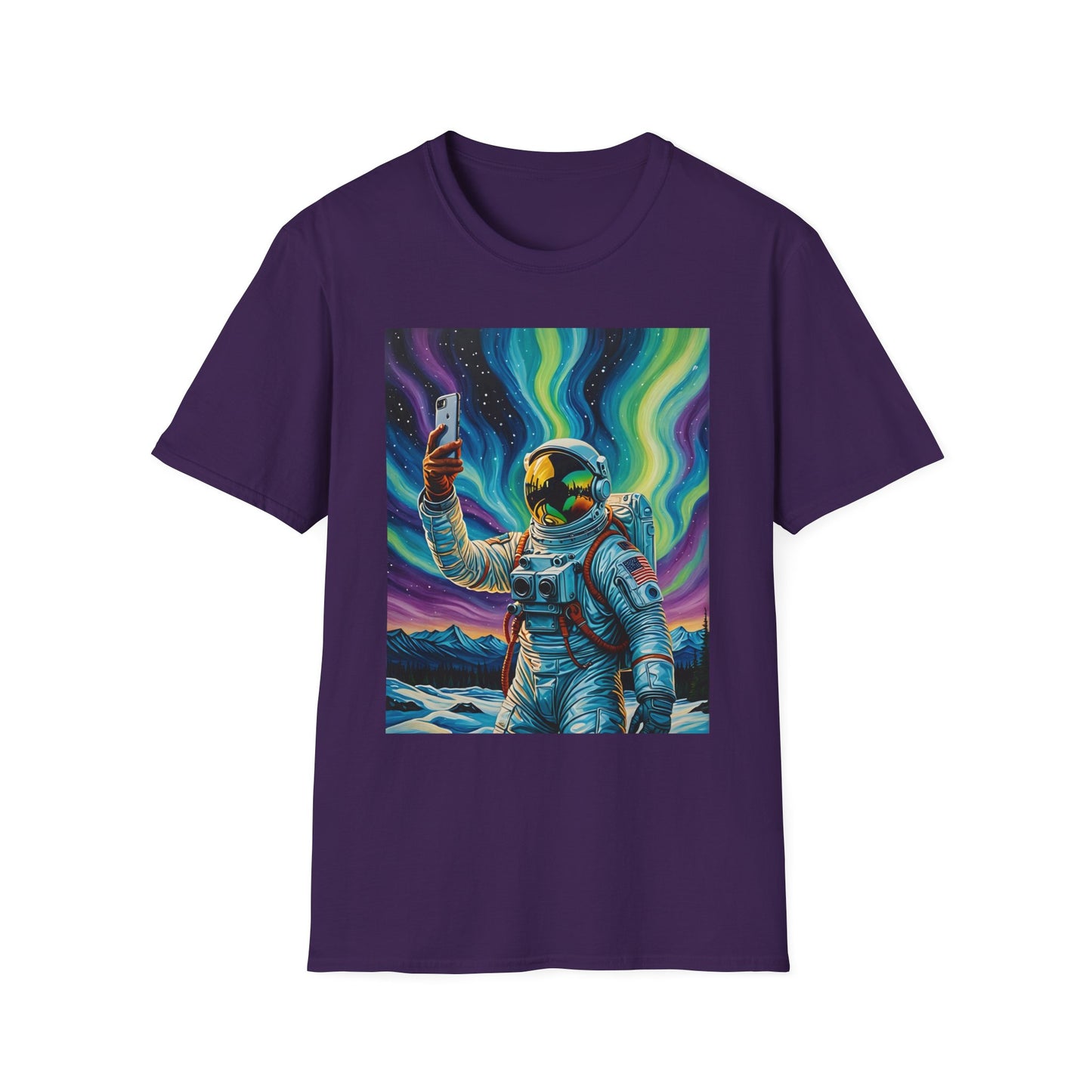 Vibrant Astronaut T-Shirt - Cosmic Vibes, Space Lover Gift, Unisex Casual Wear, Unique Graphic Tee, Festival Fashion
