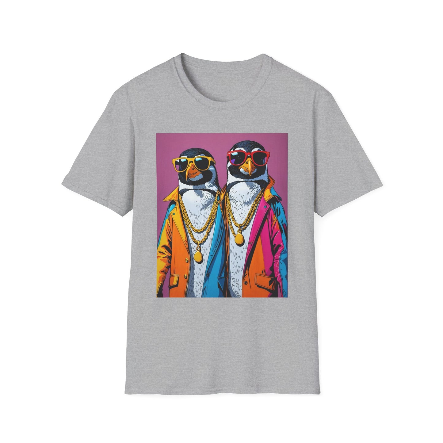 Cool Penguin Shirt – Funny Hip Hop Penguin Graphic Tee – Gift for Animal Lovers, Streetwear Fans, and People Who Stay Icy Year-Round