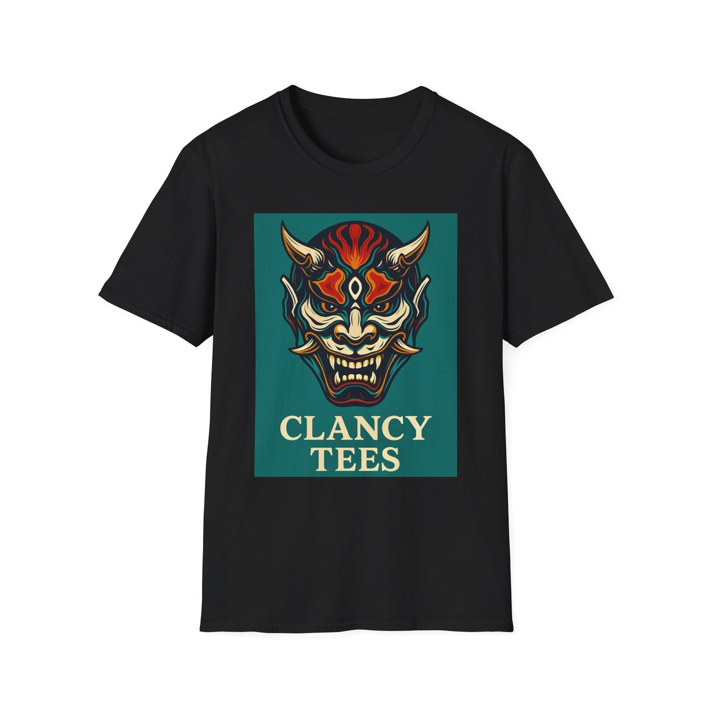 Graphic T-Shirt with Unique Demon Design, Unisex Tee, Casual Wear, Gift for Fans, Halloween Apparel, Streetwear