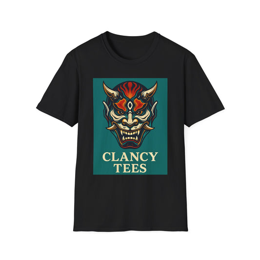 Graphic T-Shirt with Unique Demon Design, Unisex Tee, Casual Wear, Gift for Fans, Halloween Apparel, Streetwear