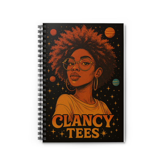Afrofuturist Notebook Cosmic Journal Astrology Writing Pad With Bold Black Girl Magic Artwork And Celestial Design For Notes Sketches And Ideas