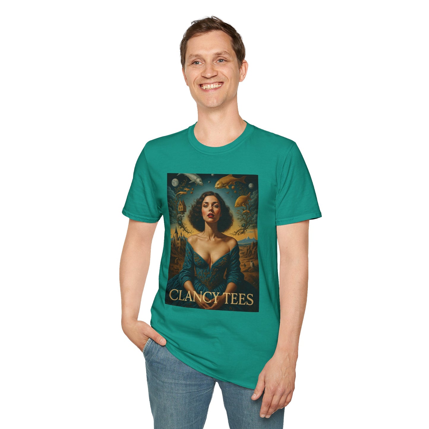 Surreal Renaissance Fantasy T-Shirt – Vintage Style Art Tee, Trippy Baroque Shirt, Gift for Art Lovers, Dreamy Historical Aesthetic Graphic
