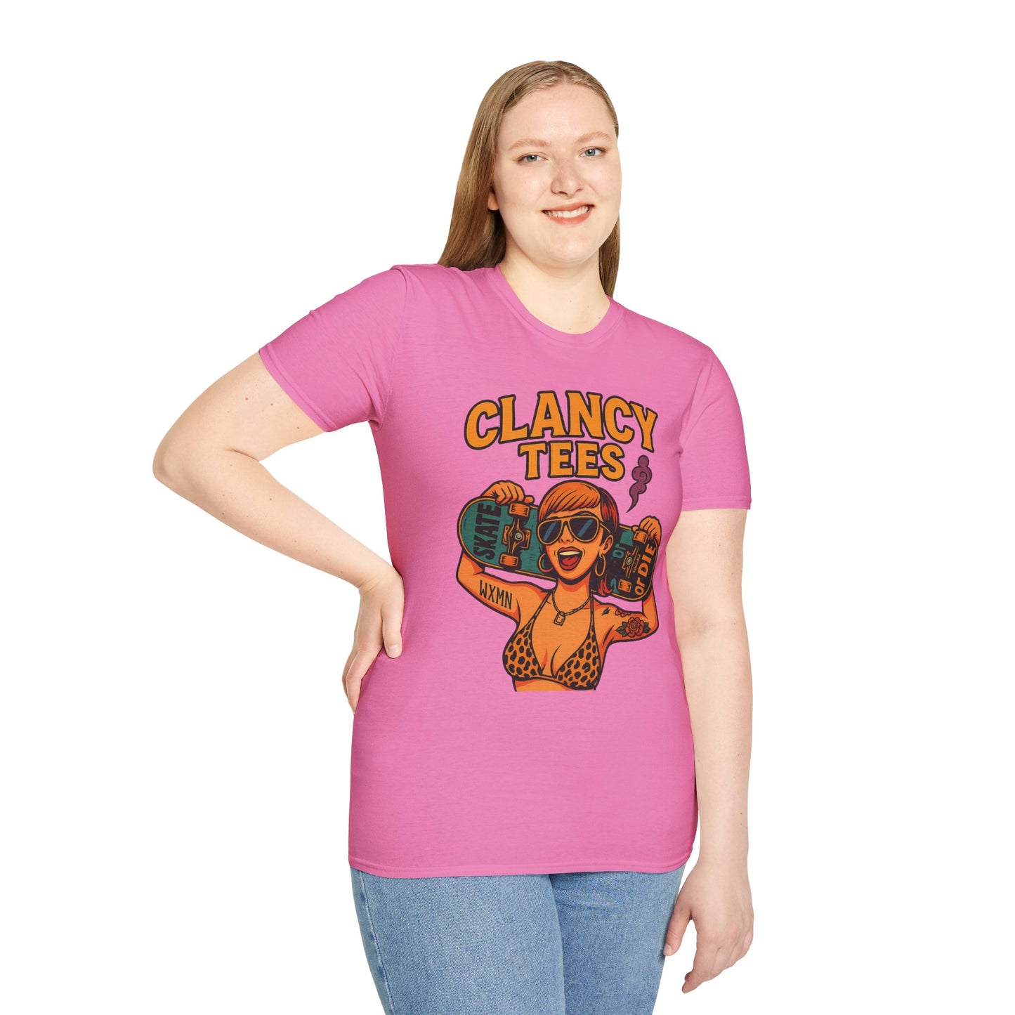 Trendy Graphic Tee, Vintage Skateboarding Shirt, Casual Summer Top, Perfect for Skate Enthusiasts, Streetwear Wardrobe
