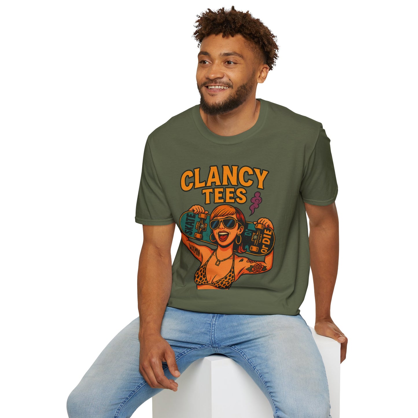 Trendy Graphic Tee, Vintage Skateboarding Shirt, Casual Summer Top, Perfect for Skate Enthusiasts, Streetwear Wardrobe