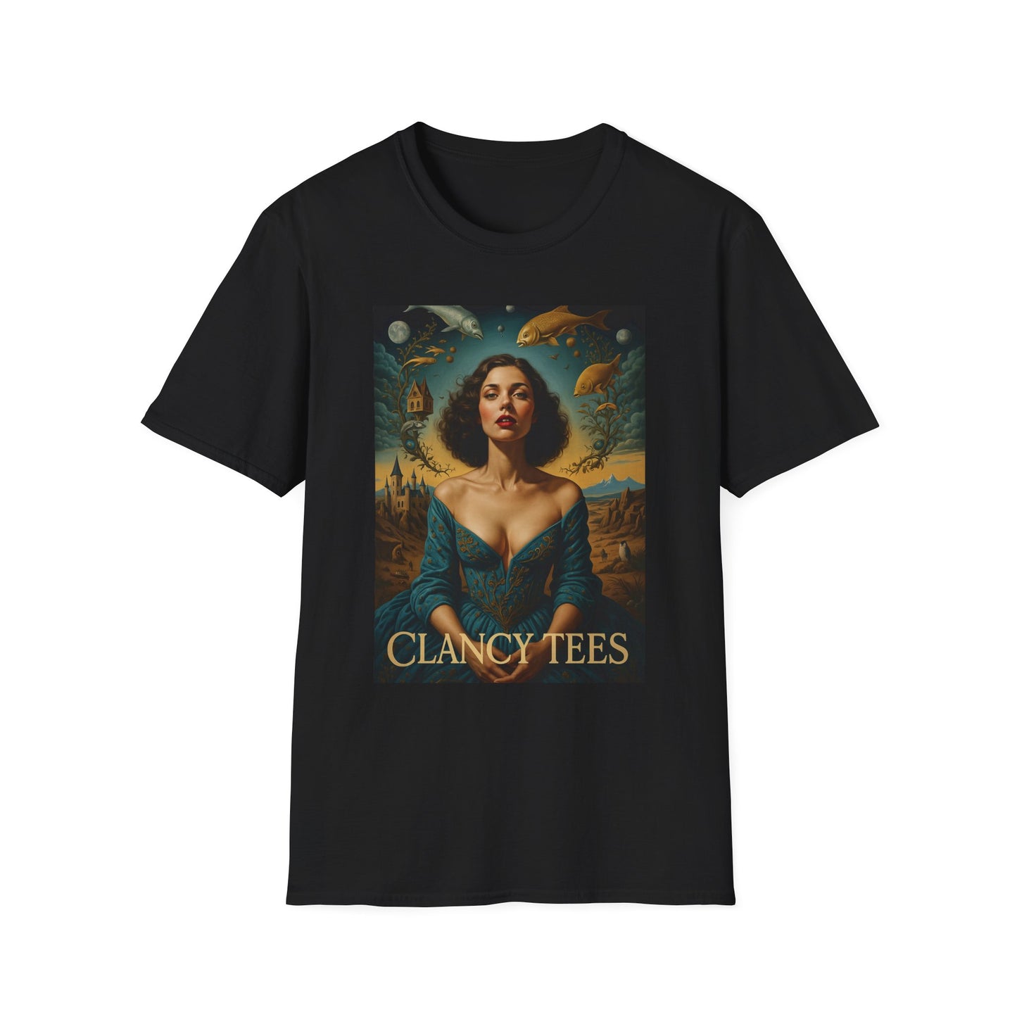 Surreal Renaissance Fantasy T-Shirt – Vintage Style Art Tee, Trippy Baroque Shirt, Gift for Art Lovers, Dreamy Historical Aesthetic Graphic