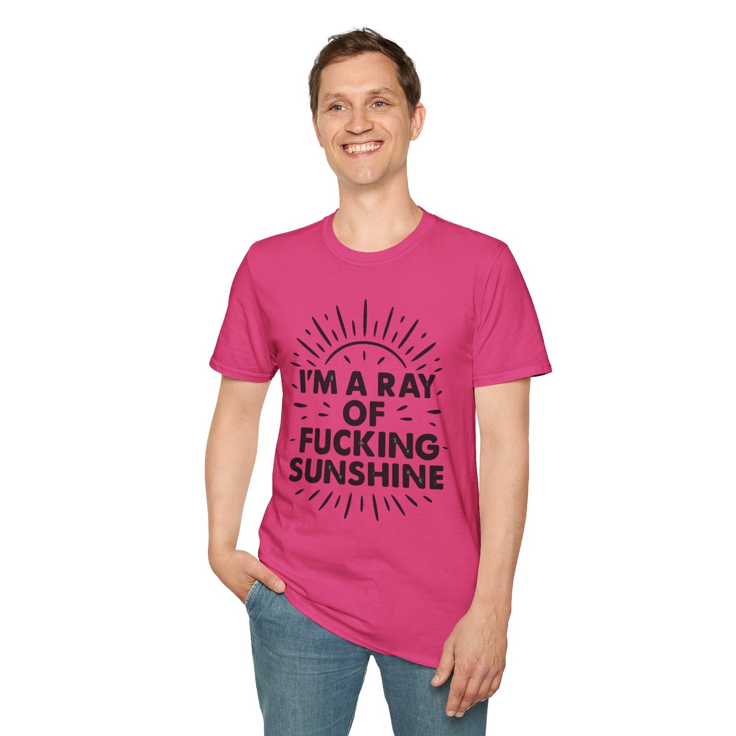 Ray of Fucking Sunshine Shirt – Sarcastic Funny Mood Tee – Gift for Cynical Friends, Bad Attitude Days, Grumpy People with Humor
