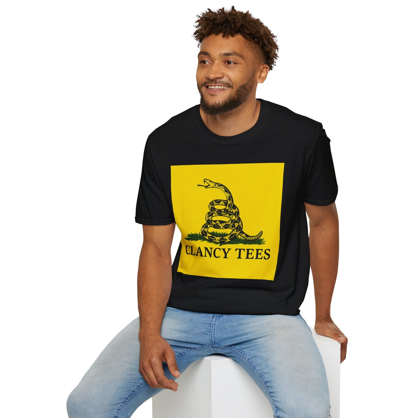 Coiled Snake Parody Tee – Satirical Rattlesnake Shirt – Gift for Sarcastic Rebels, Libertarian Dropouts, and Political Burnouts