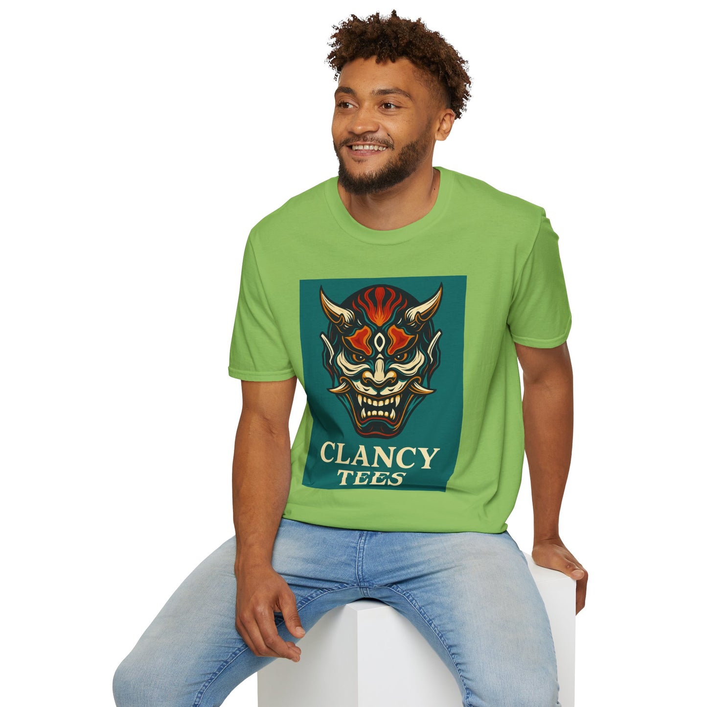 Graphic T-Shirt with Unique Demon Design, Unisex Tee, Casual Wear, Gift for Fans, Halloween Apparel, Streetwear