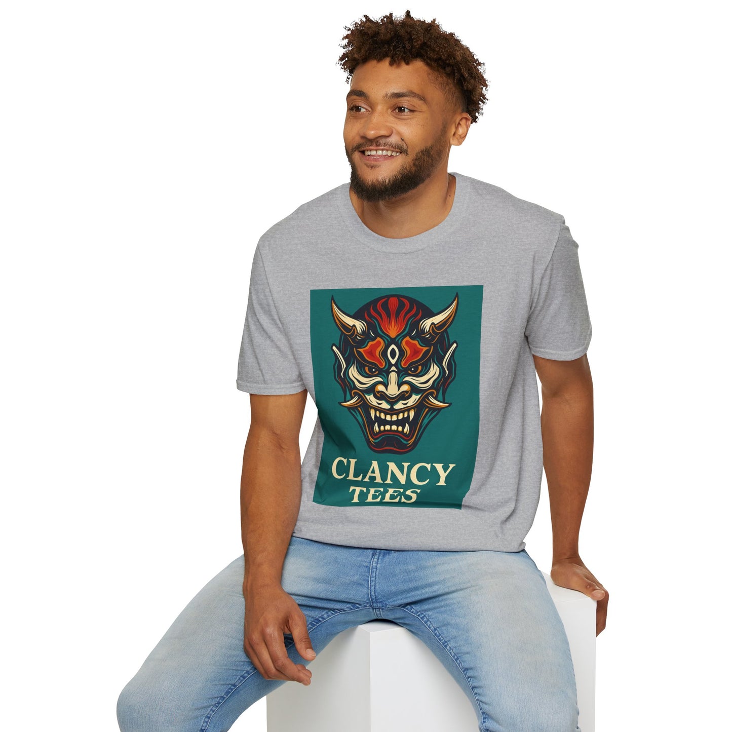Graphic T-Shirt with Unique Demon Design, Unisex Tee, Casual Wear, Gift for Fans, Halloween Apparel, Streetwear