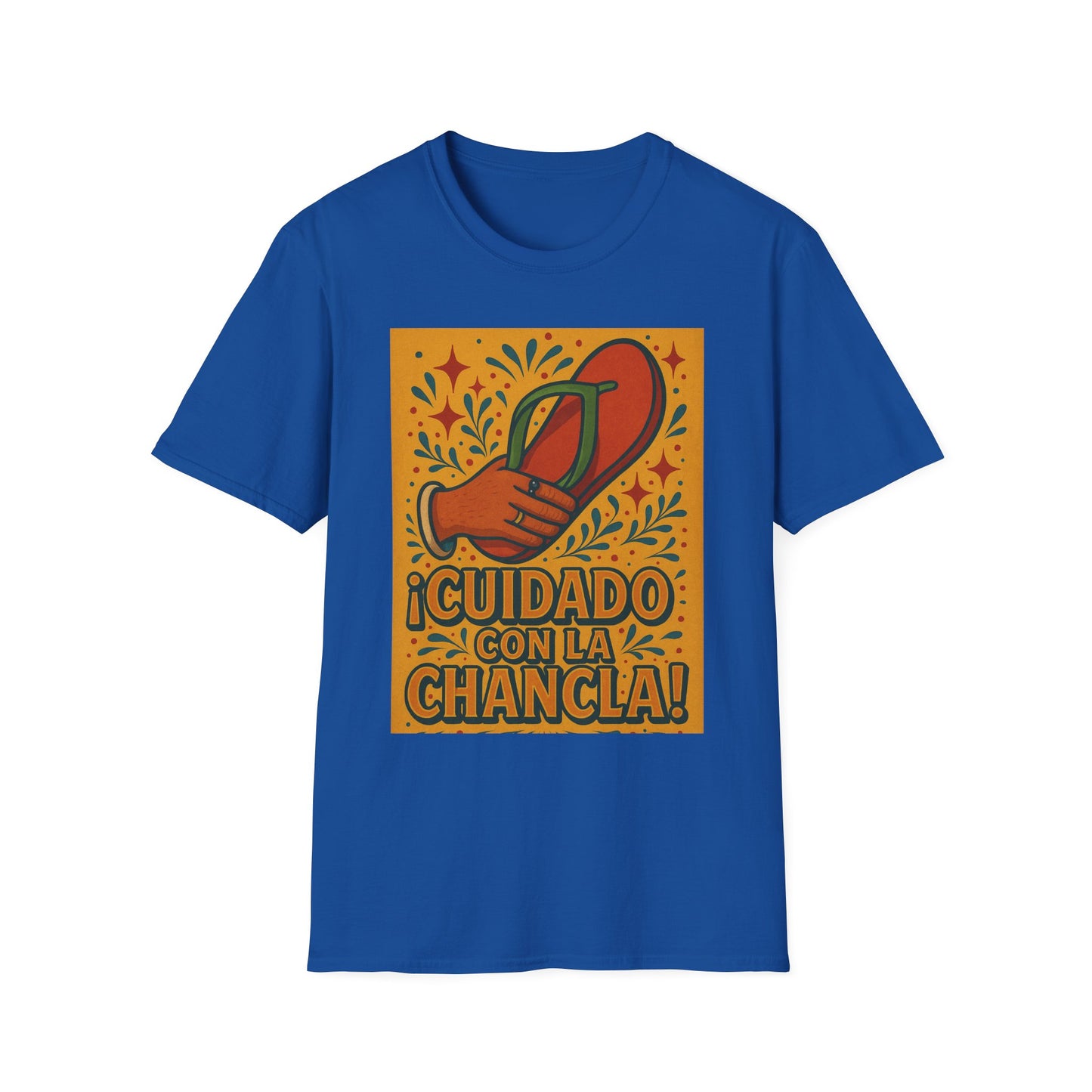 Cuidado Con La Chancla T-Shirt Funny Spanish Graphic Tee Latin Humor Shirt Fiesta Party Shirt Gift for Hispanic Friends Gift for Moms Gift for Abuela