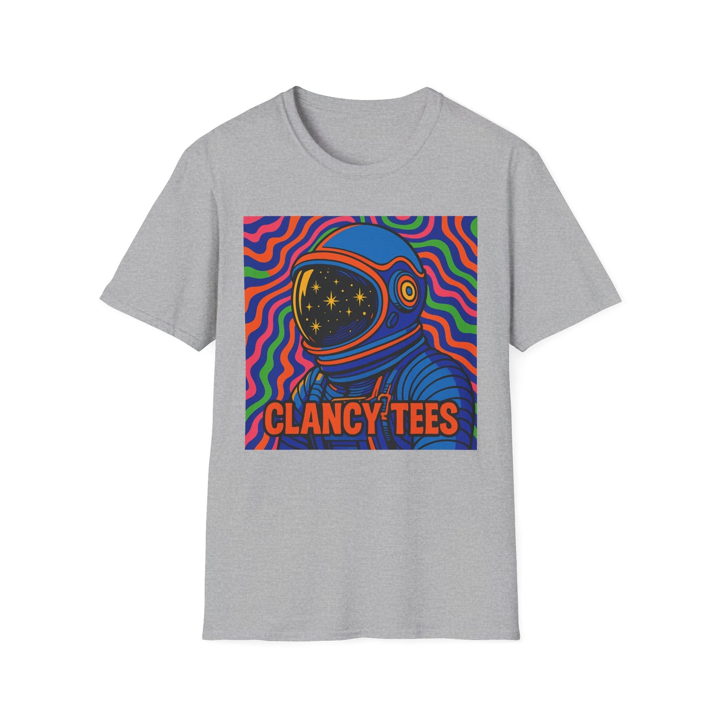 Cosmic Astronaut T-Shirt - Unisex Softstyle Tee, Space Lover Gift, Retro Vibes, Festival Wear, Graphic Tee