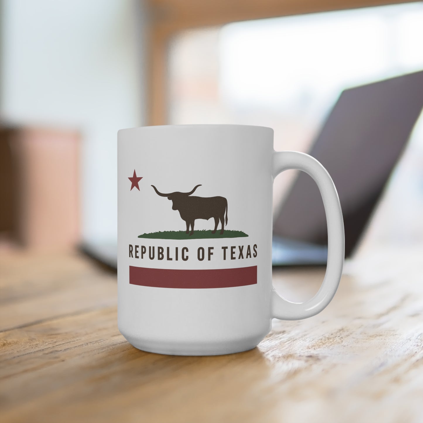 Republic of Texas Mug – Funny Texas Coffee Cup, Lone Star State Pride Gift, Southern Humor Ceramic Mug