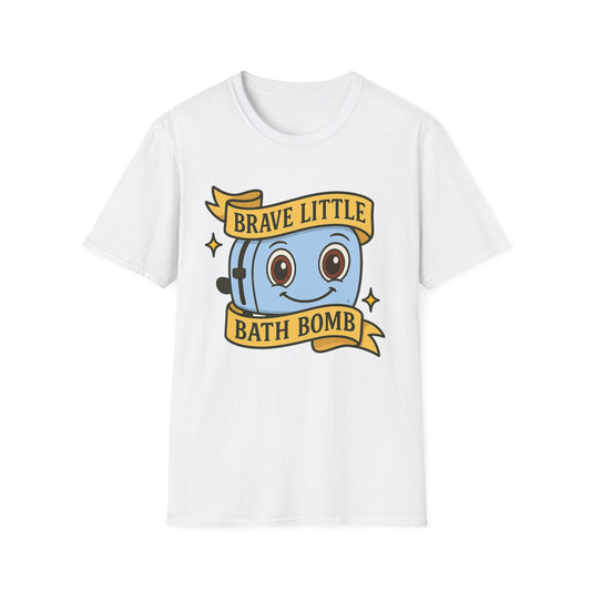 Brave Little Bath Bomb T-Shirt, Whimsical Tee for Kids, Fun Gift for Birthdays, Bath Lovers, Unique Graphic Shirt