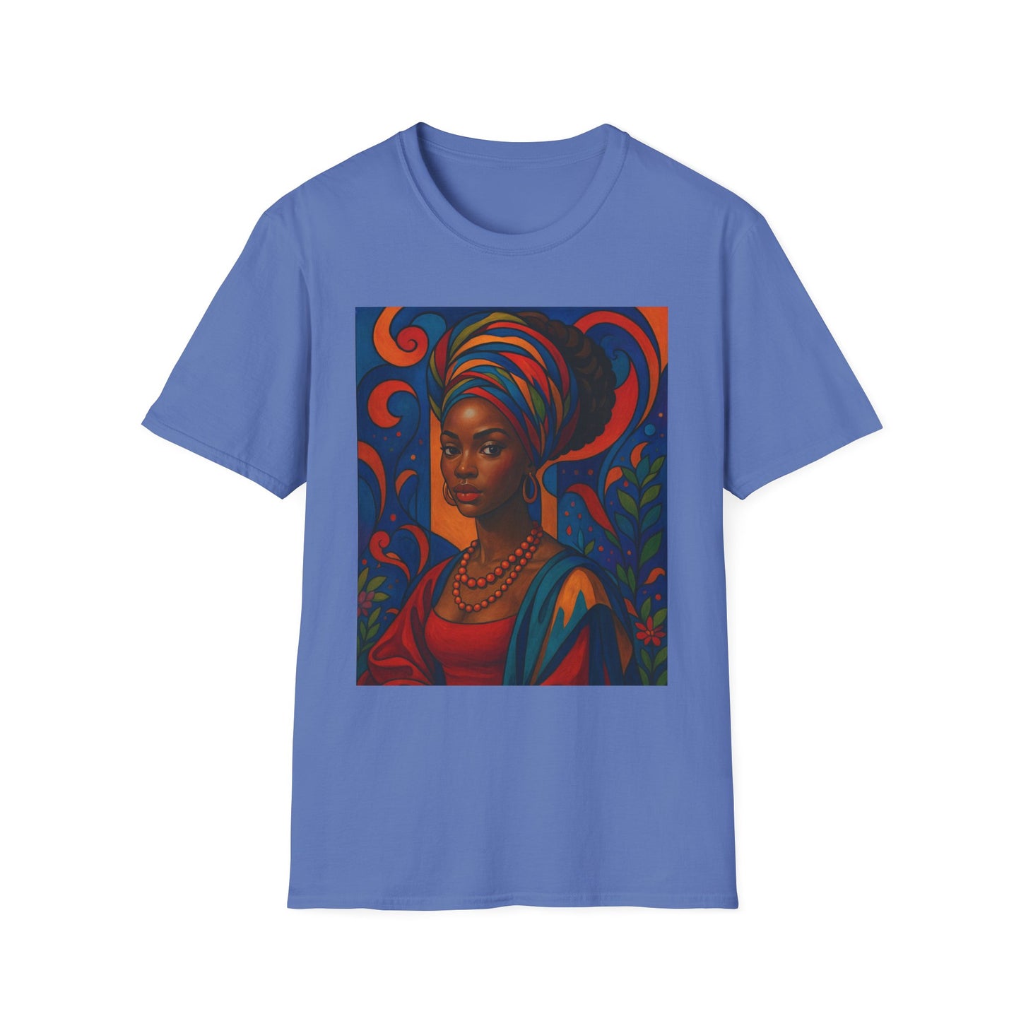 Afrocentric Queen T Shirt Bold Colorful African Art Tee for Black Women Melanin Magic Lovers Cultural Pride Streetwear and Afro Art Enthusiasts