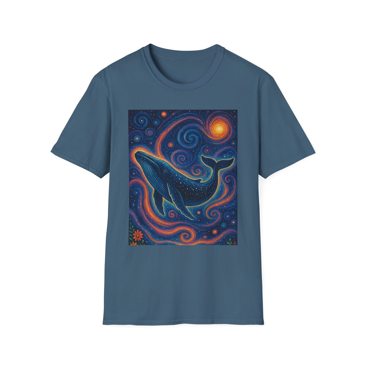 Cosmic Whale T-Shirt – Surreal Space Ocean Graphic Tee – Spiritual Whale Shirt Gift for Dreamers, Stargazers, Nature Nerds & Trippy Art Collectors