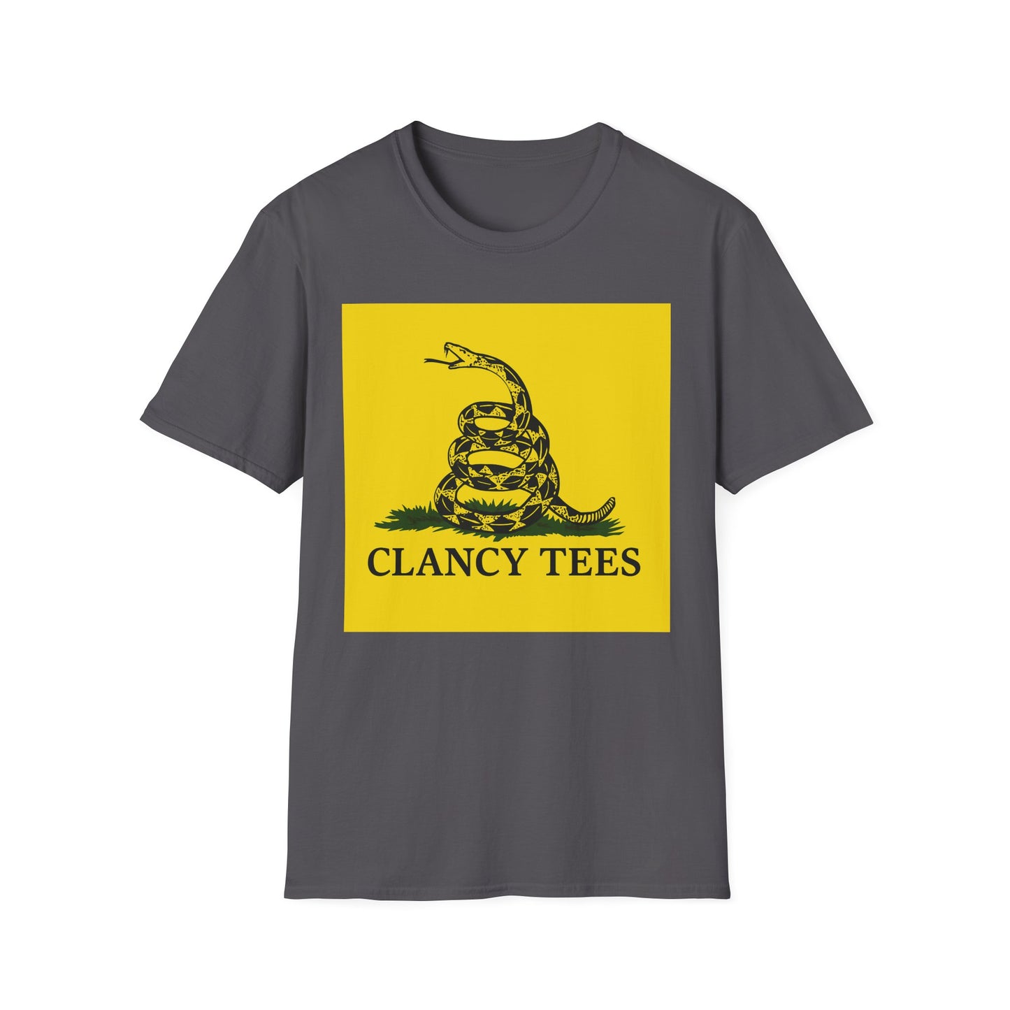 Coiled Snake Parody Tee – Satirical Rattlesnake Shirt – Gift for Sarcastic Rebels, Libertarian Dropouts, and Political Burnouts