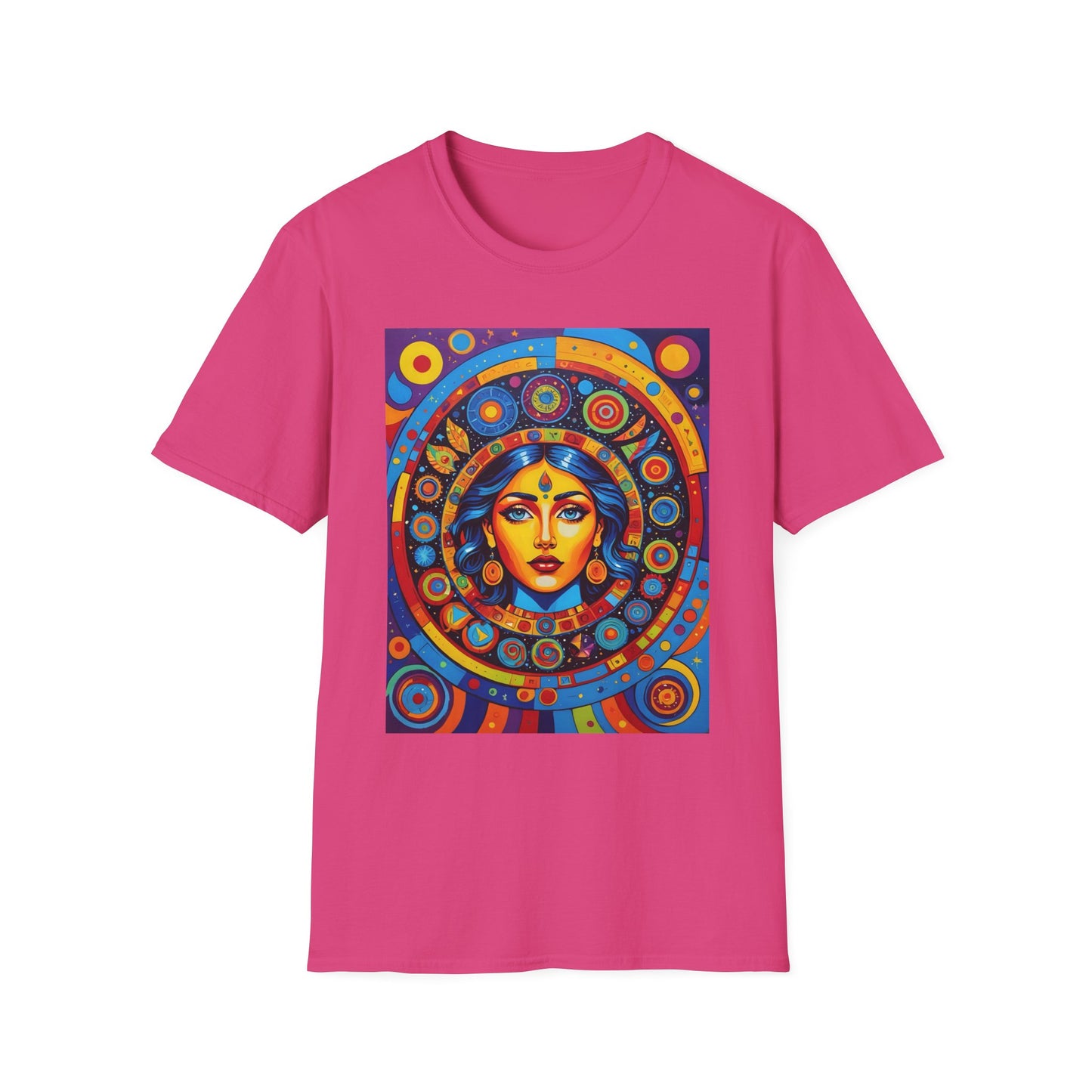 Vibrant Art T-Shirt - Unisex Softstyle Tee, Colorful Graphic Shirt, Gift for Art Lovers, Perfect for Casual Wear, Unique Statement Piece