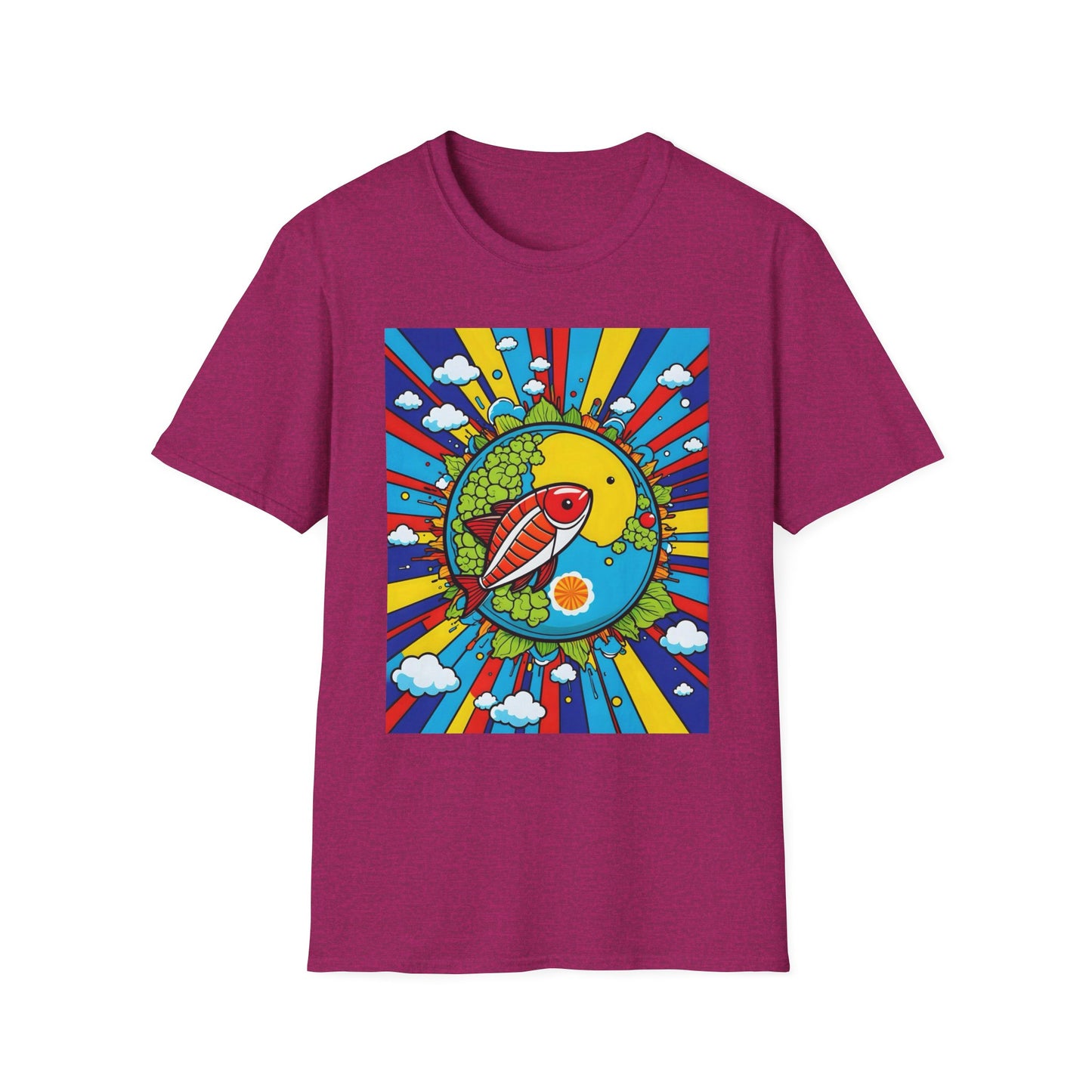 Trippy Sushi Shirt for Foodies Gift for Psychedelic Art Fans Funny Unisex Japanese Graphic Tee