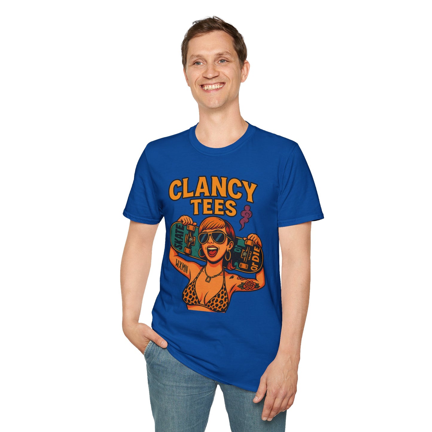 Trendy Graphic Tee, Vintage Skateboarding Shirt, Casual Summer Top, Perfect for Skate Enthusiasts, Streetwear Wardrobe