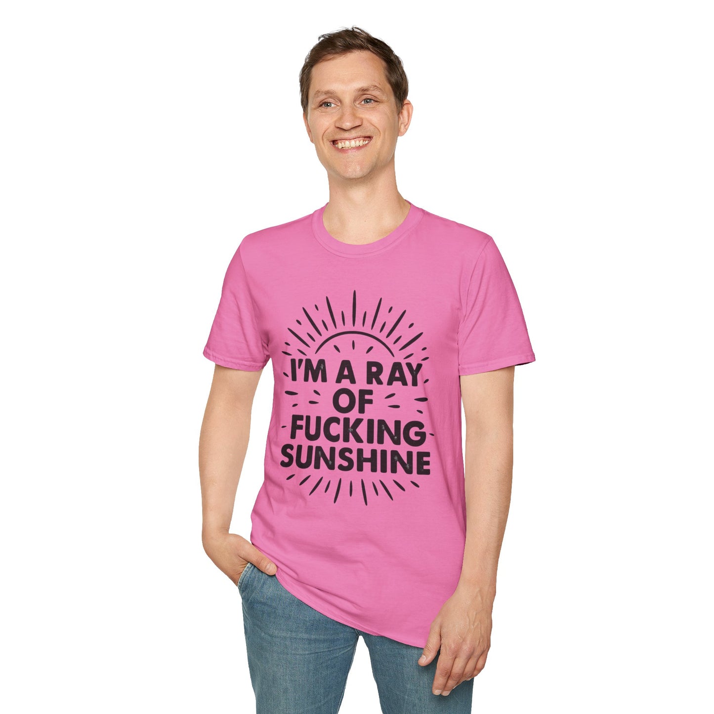 Ray of Fucking Sunshine Shirt – Sarcastic Funny Mood Tee – Gift for Cynical Friends, Bad Attitude Days, Grumpy People with Humor