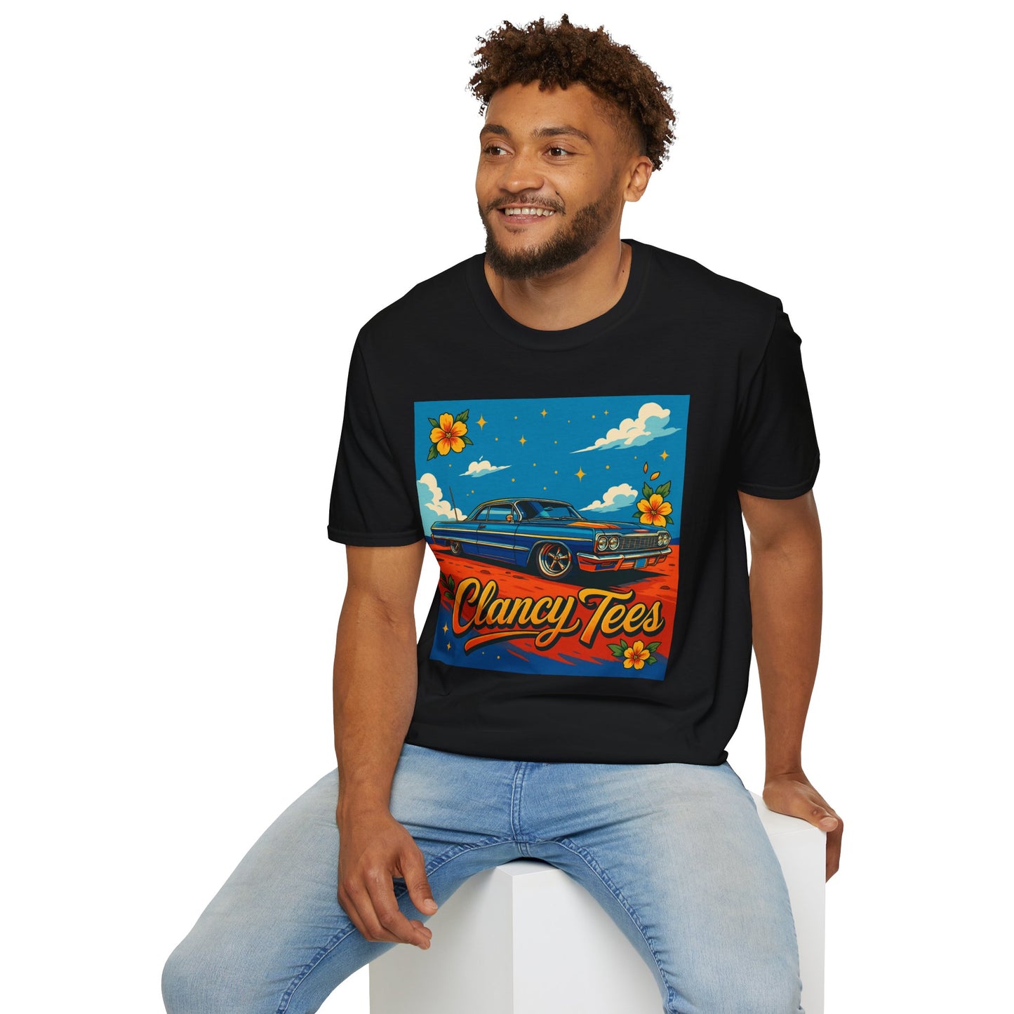 Lowrider Car Retro Shirt – Chicano Style Graphic Tee – Gift for Classic Car Lovers, Vintage Culture Fans, and Custom Car Aesthetic Addicts