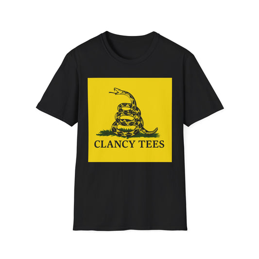 Coiled Snake Parody Tee – Satirical Rattlesnake Shirt – Gift for Sarcastic Rebels, Libertarian Dropouts, and Political Burnouts