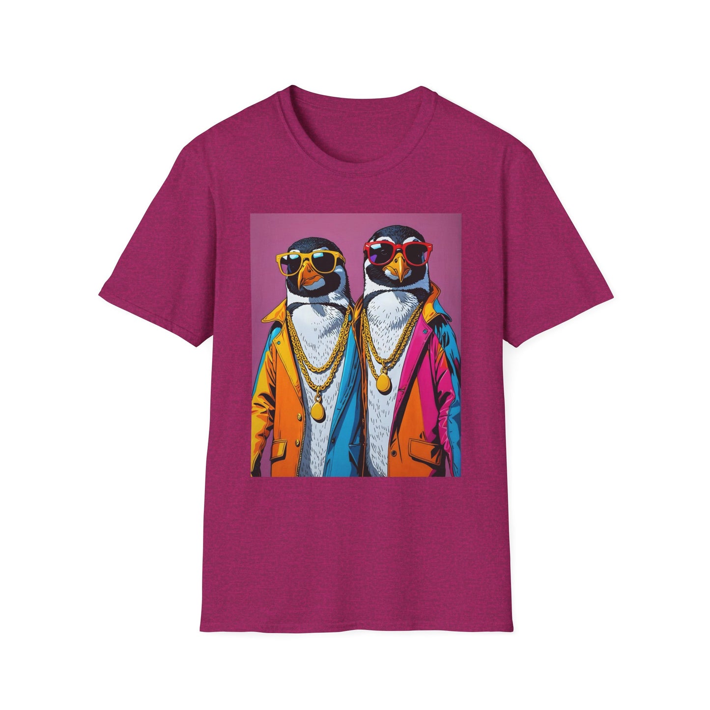 Cool Penguin Shirt – Funny Hip Hop Penguin Graphic Tee – Gift for Animal Lovers, Streetwear Fans, and People Who Stay Icy Year-Round