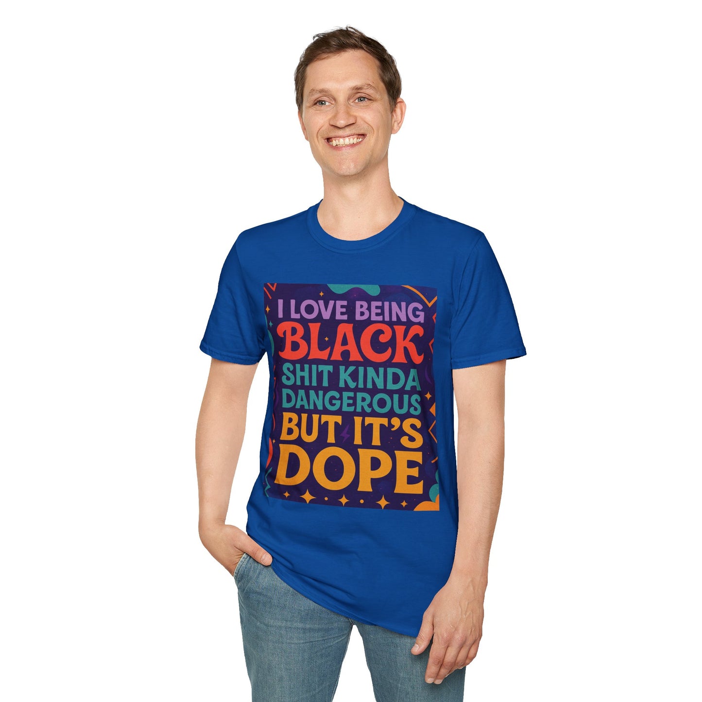 I Love Being Black Shirt – Bold Afrocentric Graphic Tee – Funny Black Pride Design – Gift for Pro-Black Friends and Culture Lovers