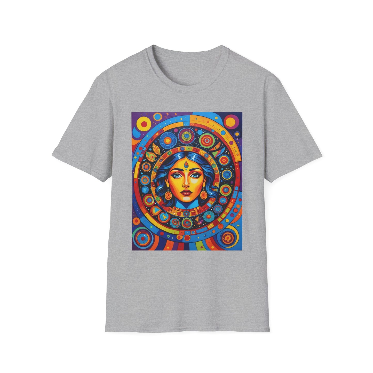 Vibrant Art T-Shirt - Unisex Softstyle Tee, Colorful Graphic Shirt, Gift for Art Lovers, Perfect for Casual Wear, Unique Statement Piece