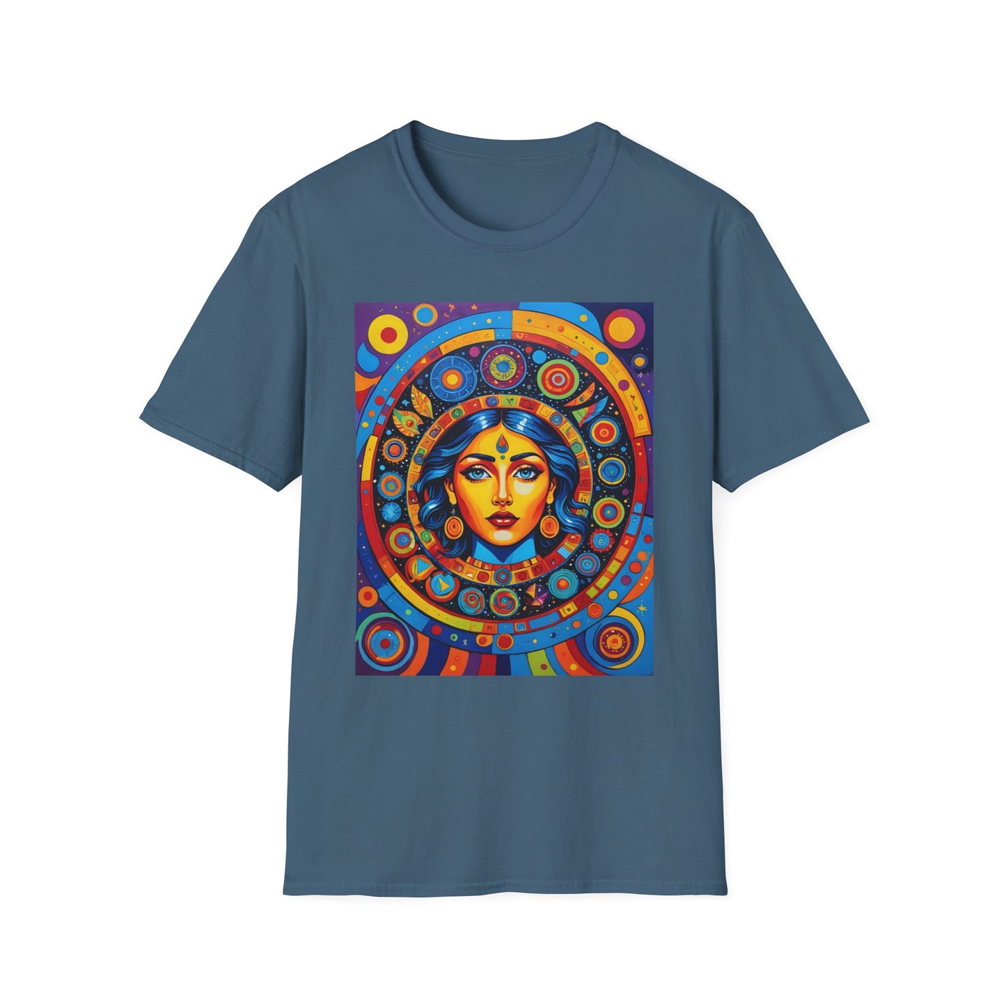 Vibrant Art T-Shirt - Unisex Softstyle Tee, Colorful Graphic Shirt, Gift for Art Lovers, Perfect for Casual Wear, Unique Statement Piece