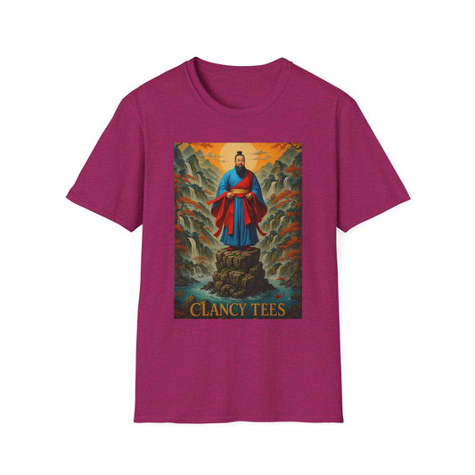 Ancient Warrior Monk T-Shirt Samurai Zen Mountain Tee Japanese Warrior Art Shirt Gift for Martial Arts Fans Gift for History Lovers Spiritual Art