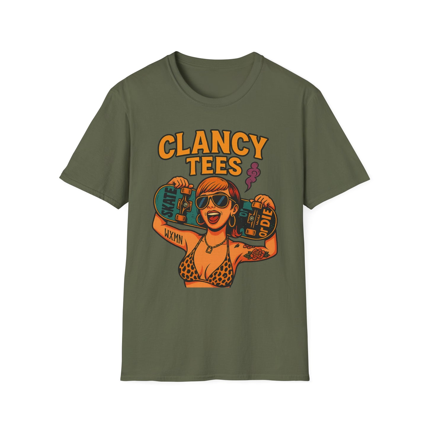 Trendy Graphic Tee, Vintage Skateboarding Shirt, Casual Summer Top, Perfect for Skate Enthusiasts, Streetwear Wardrobe