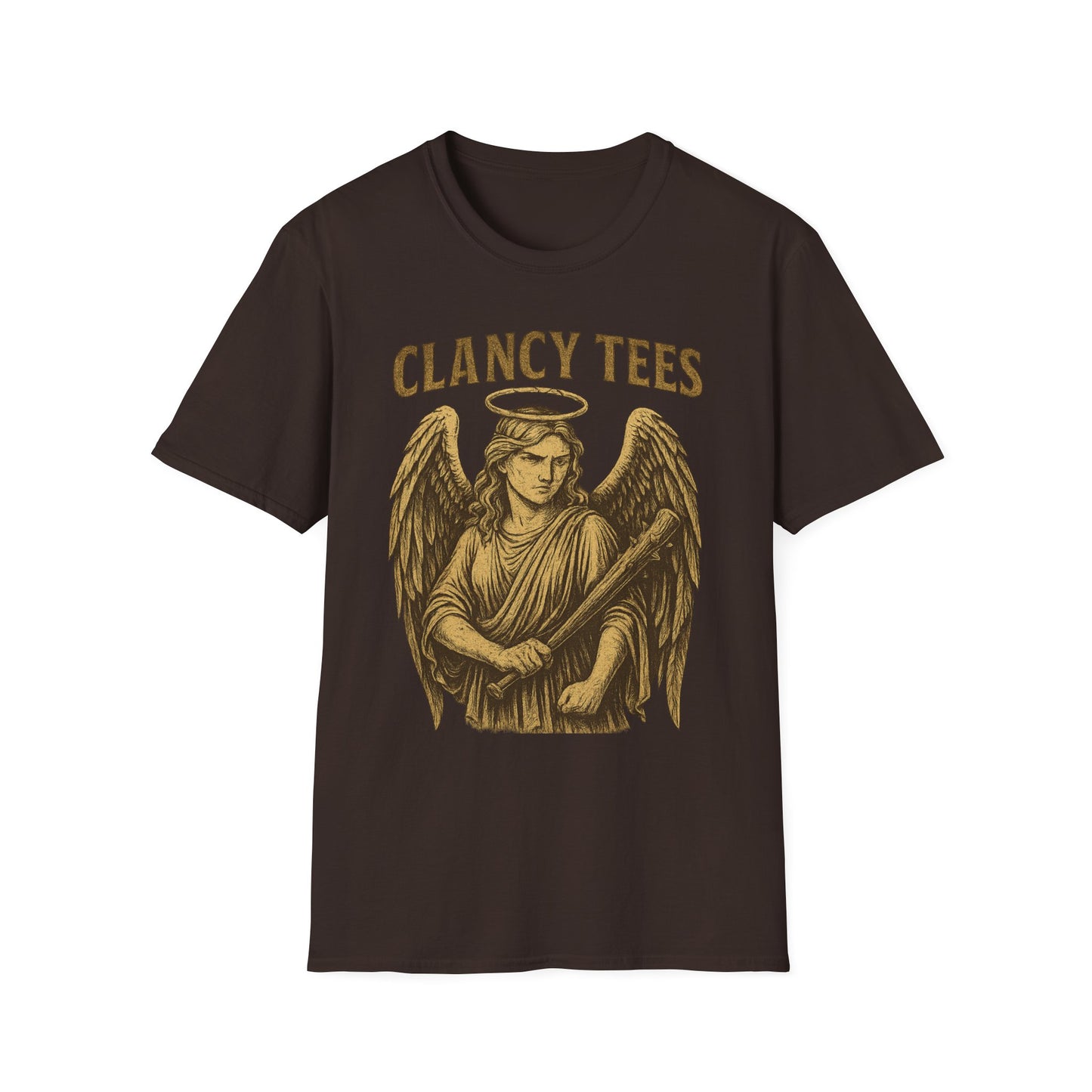 Warrior Angel T-Shirt Gothic Archangel Graphic Tee Dark Fantasy Shirt Gift for Metal Fans Gift for Angel Lovers Celestial Warrior Artwork